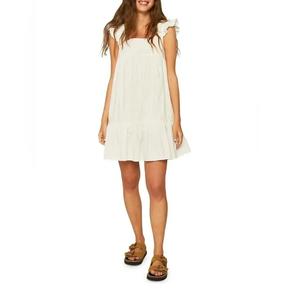 Compania Fauve Ruffle-Sleeve Mini Dress NWT - Picture 4 of 10